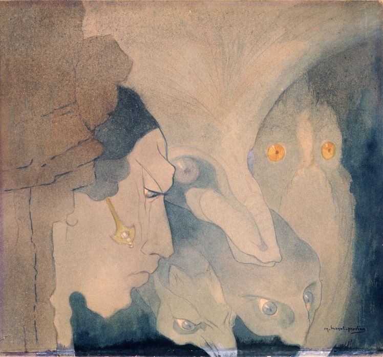 Les êtres de l’abîme, Oram Caris Bluterba Sobra, Burnat-Provins, Marguerite, 1921