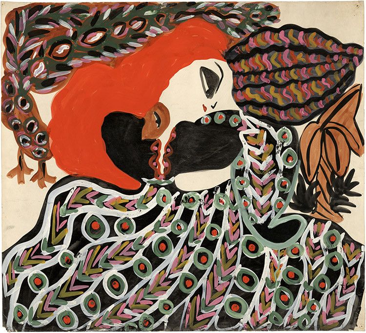 sans titre, Baya (Fatma Haddad), 1948