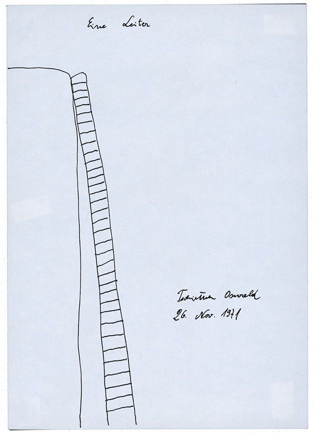 Schneefall [une echelle], Tschirtner, Oswald, 1971