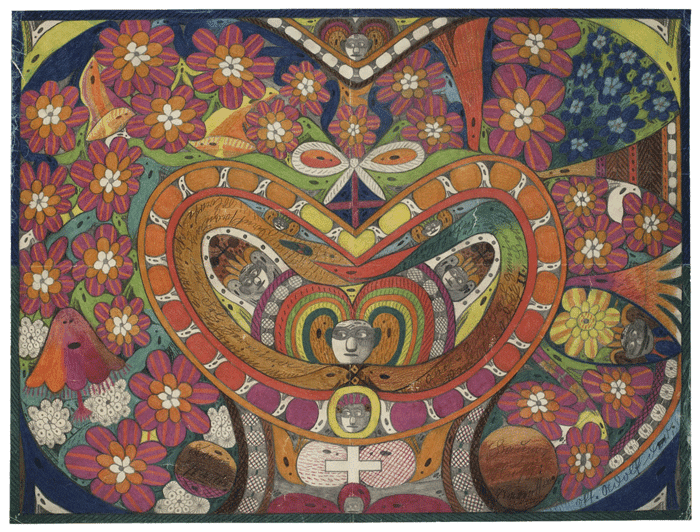 Couronne d’épines de Rosalie en forme de coeur, Wölfli, Adolf, 1922